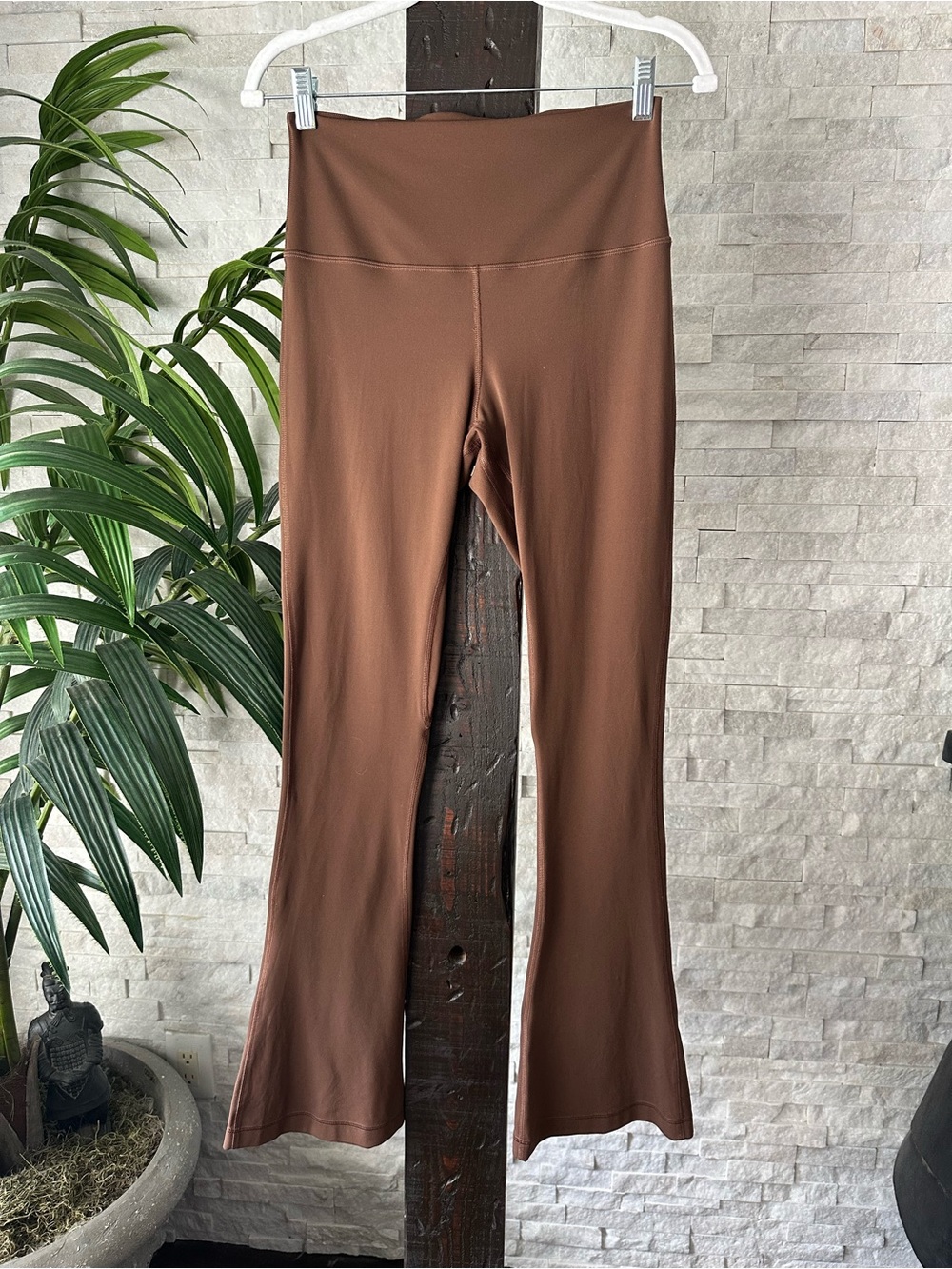 Lululemon High-Waist Roasted Brown Align Nulu Flare Leg Pants Size 8